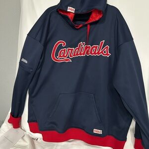 Stitces Cardinals Hoodie in Navy and Red